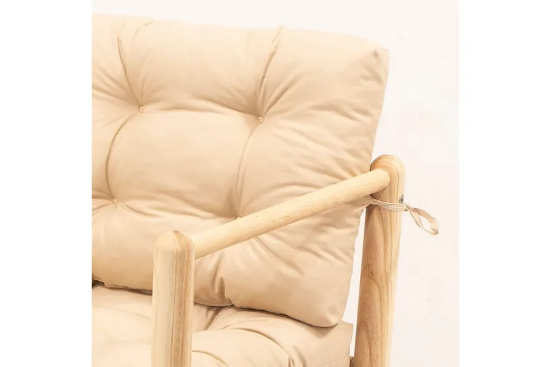 Hagesofa med 1 sete Hue Krem - Krem - Hagemøbler & utemiljø - Loungemøbler - Loungesofaer