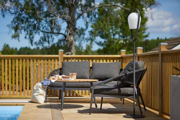 Hillerstorp Ekeryd utesofa antrasittgrå - Hagemøbler & utemiljø - Loungemøbler - Loungesofaer