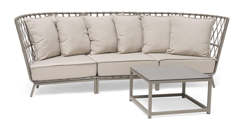 Hillerstorp Jet Set loungesofa 3-seter - Beige - Hagemøbler & utemiljø - Loungemøbler - Loungesofaer