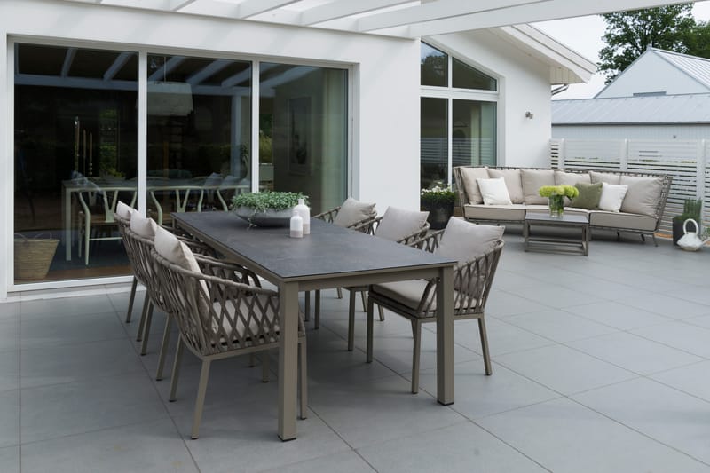Hillerstorp Jet Set loungesofa 3-seter - Beige - Hagemøbler & utemiljø - Loungemøbler - Loungesofaer