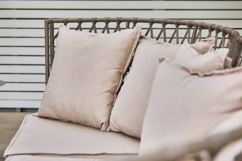 Hillerstorp Jet Set loungesofa 3-seter - Beige - Hagemøbler & utemiljø - Loungemøbler - Loungesofaer