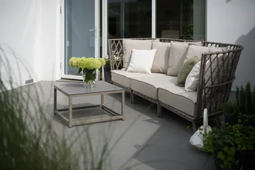 Hillerstorp Jet Set loungesofa 3-seter - Beige - Hagemøbler & utemiljø - Loungemøbler - Loungesofaer