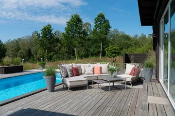 Hillerstorp Jet Set loungesofa 3-seter - Beige - Hagemøbler & utemiljø - Loungemøbler - Loungesofaer