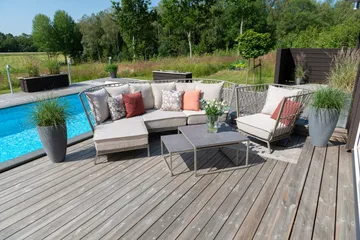 Hillerstorp Jet Set loungesofa 3-seter - Beige - Hagemøbler & utemiljø - Loungemøbler - Loungesofaer