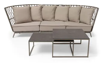 Hillerstorp Jet Set loungesofa 3-seter - Beige - Hagemøbler & utemiljø - Loungemøbler - Loungesofaer