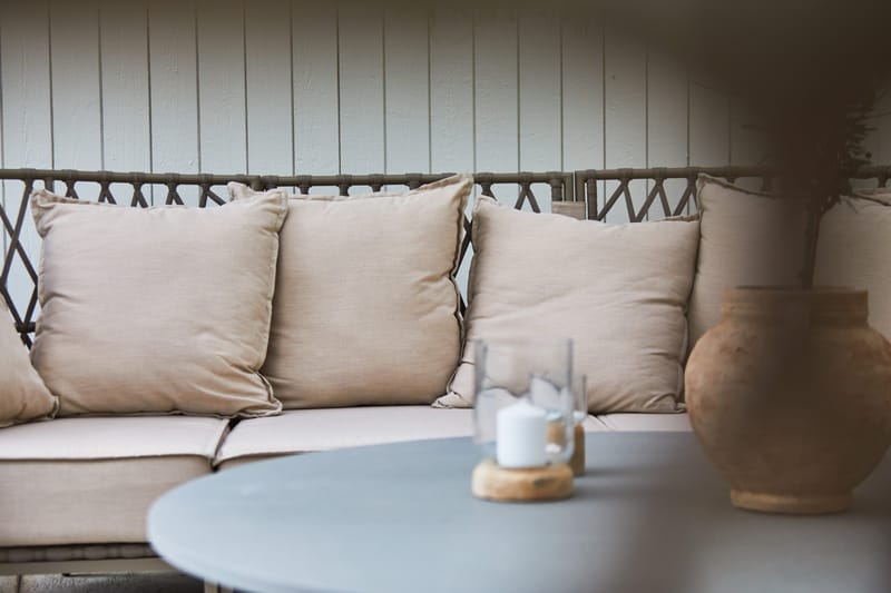 Hillerstorp Jet Set loungesofa 3-seter - Beige - Hagemøbler & utemiljø - Loungemøbler - Loungesofaer