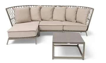 Hillerstorp Jet Set loungesofa 3-seter - Beige - Hagemøbler & utemiljø - Loungemøbler - Loungesofaer