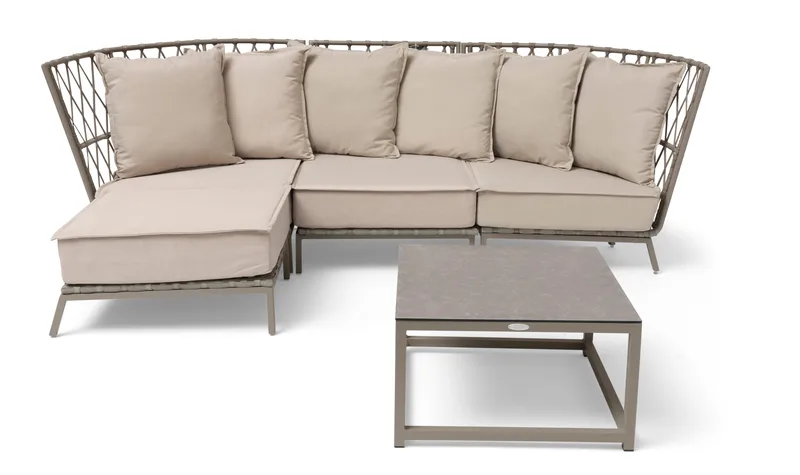 Hillerstorp Jet Set loungesofa 3-seter - Beige - Hagemøbler & utemiljø - Loungemøbler - Loungesofaer