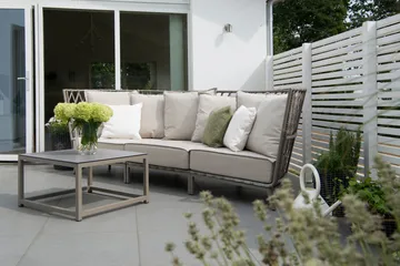 Hillerstorp Jet Set loungesofa 3-seter - Beige - Hagemøbler & utemiljø - Loungemøbler - Loungesofaer