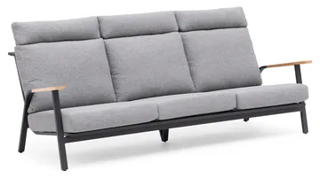 Hillerstorp Kungshult utesofa 3-seter grå - Hagemøbler & utemiljø - Loungemøbler - Loungesofaer