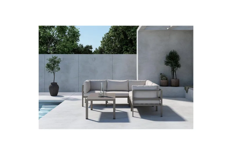 Hjørnesofa 3+2 Copacabana - Brun - Hagemøbler & utemiljø - Loungemøbler - Loungegrupper