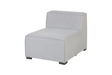 Hörnsoffa med fotpall Beliani Arezzo Beige/svart, Högervänd Grey, Black Left-faced - Hagemøbler & utemiljø - Loungemøbler - Loungesofaer