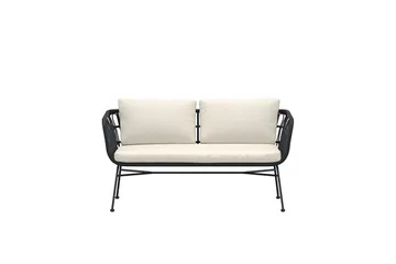Isola 3-seters sofa utendørs - Svart - Hagemøbler & utemiljø - Loungemøbler - Loungesofaer