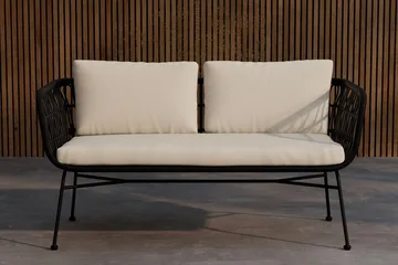 Isola 3-seters sofa utendørs - Svart - Hagemøbler & utemiljø - Loungemøbler - Loungesofaer