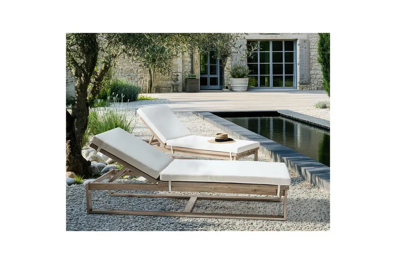 Lenestol Azzanello sett av 2 - Hagemøbler & utemiljø - Stoler & Lenestoler - Solsenger & solvogner