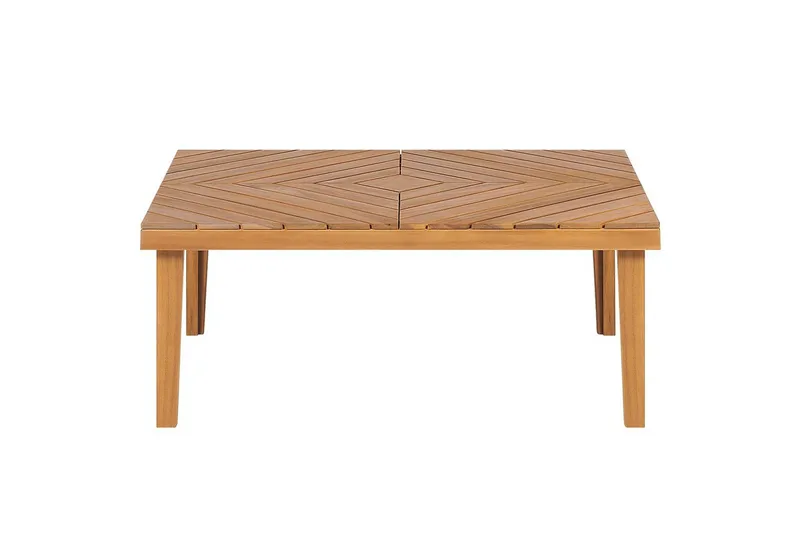 Loungegrupp Beliani Baratti 4-Sits Light wood||Beige - Hagemøbler & utemiljø - Loungemøbler - Loungegrupper
