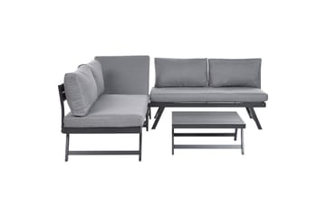 Loungegrupp Beliani Coccorino Grey||Black - Hagemøbler & utemiljø - Loungemøbler - Loungegrupper