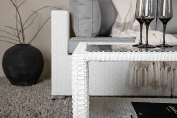 Amazon loungesofa utendørs - Grå/hvit - Hagemøbler & utemiljø - Loungemøbler - Loungegrupper