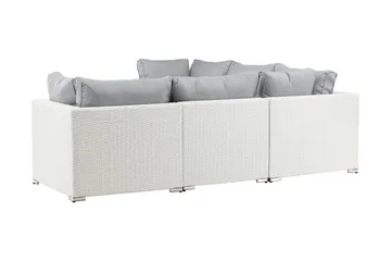 Amazon loungesofa utendørs - Grå/hvit - Hagemøbler & utemiljø - Loungemøbler - Loungegrupper