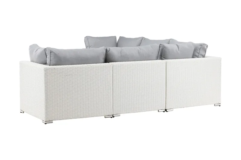 Amazon loungesofa utendørs - Grå/hvit - Hagemøbler & utemiljø - Loungemøbler - Loungegrupper