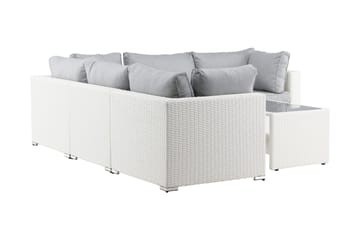 Amazon loungesofa utendørs - Grå/hvit - Hagemøbler & utemiljø - Loungemøbler - Loungegrupper