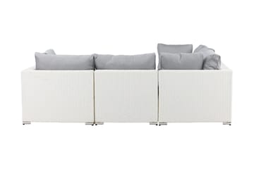 Amazon loungesofa utendørs - Grå/hvit - Hagemøbler & utemiljø - Loungemøbler - Loungegrupper