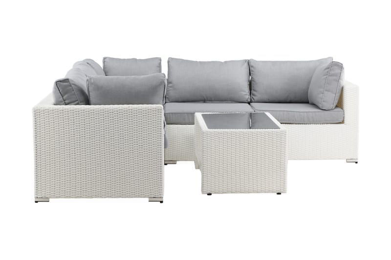 Amazon loungesofa utendørs - Grå/hvit - Hagemøbler & utemiljø - Loungemøbler - Loungegrupper