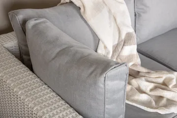 Amazon loungesofa utendørs - Grå/hvit - Hagemøbler & utemiljø - Loungemøbler - Loungegrupper