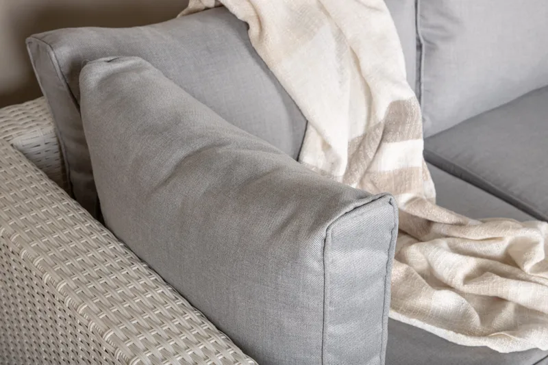 Amazon loungesofa utendørs - Grå/hvit - Hagemøbler & utemiljø - Loungemøbler - Loungegrupper