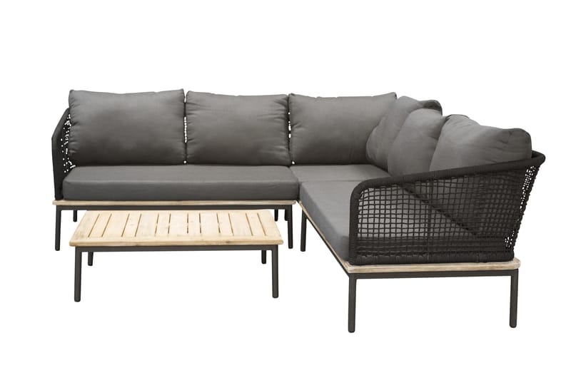 Andorra Hjørnesofa - Svart/Grå - Hagemøbler & utemiljø - Loungemøbler - Loungegrupper