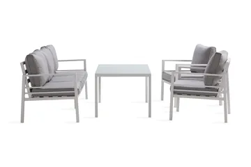 Ariany Sofagruppe - Hvit/Grå - Hagemøbler & utemiljø - Loungemøbler - Loungegrupper
