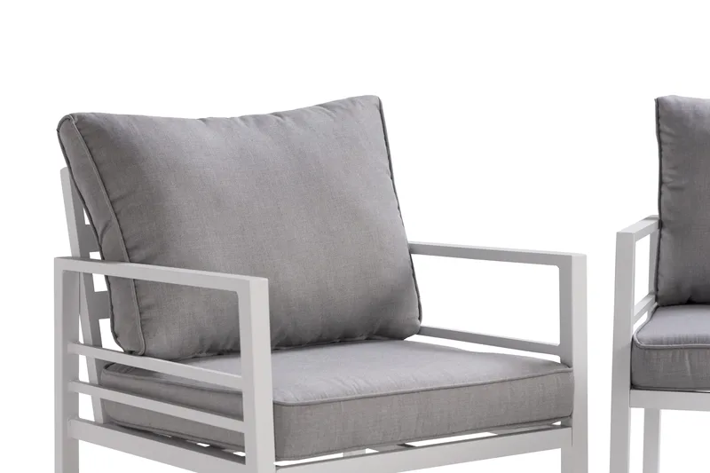 Ariany Sofagruppe - Hvit/Grå - Hagemøbler & utemiljø - Loungemøbler - Loungegrupper