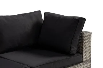 Bahamas 2h, 1 bord/divan Grå - Kunstrotting - Hagemøbler & utemiljø - Loungemøbler - Loungegrupper