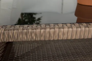 Bahamas Loungegruppe 2 Pers. Bord m Hylle - Sand - Hagemøbler & utemiljø - Loungemøbler - Loungegrupper