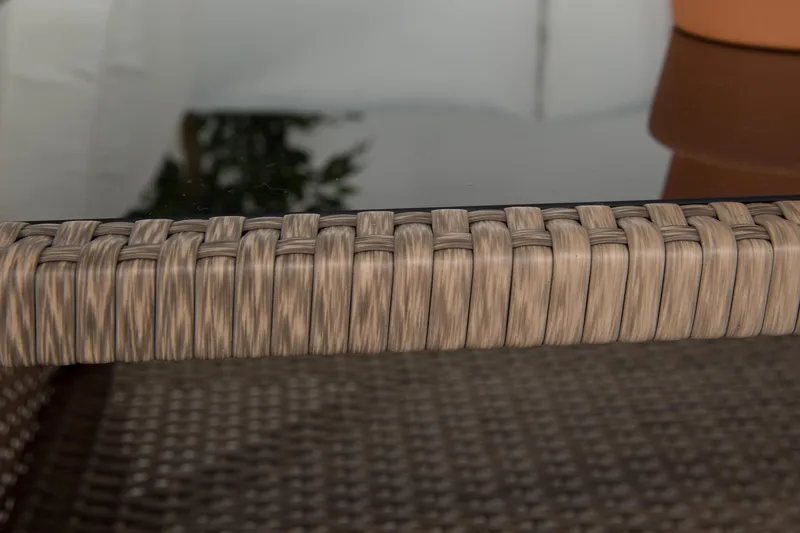 Bahamas Loungegruppe 2 Pers. Bord m Hylle - Sand - Hagemøbler & utemiljø - Loungemøbler - Loungegrupper