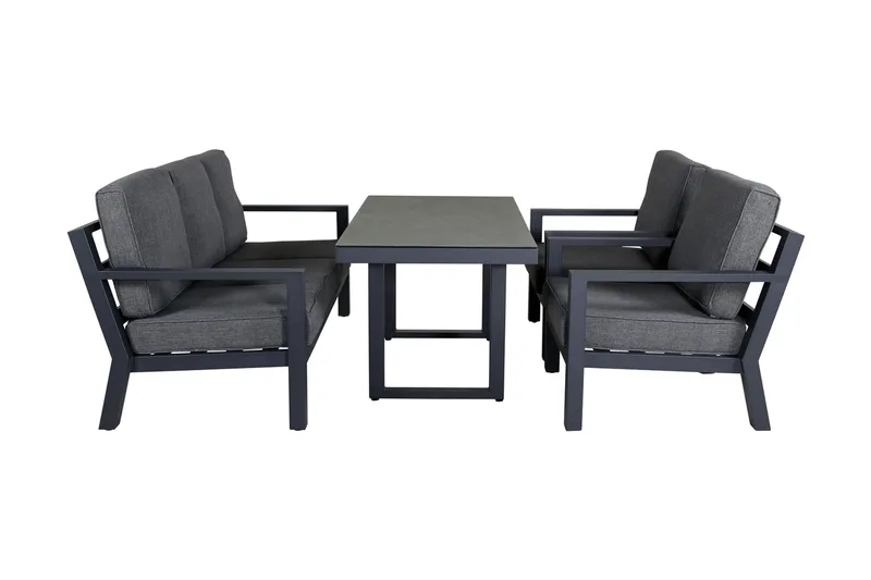 Barcelona loungegruppe svart - Venture Home - Hagemøbler & utemiljø - Loungemøbler - Loungegrupper