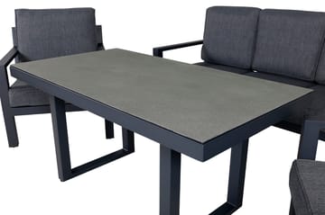Barcelona loungegruppe svart - Venture Home - Hagemøbler & utemiljø - Loungemøbler - Loungegrupper