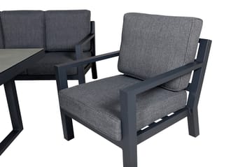 Barcelona Loungegruppe - Svart - Hagemøbler & utemiljø - Loungemøbler - Loungegrupper