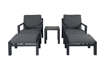 Barcelona Loungegruppe - Svart - Hagemøbler & utemiljø - Loungemøbler - Loungegrupper