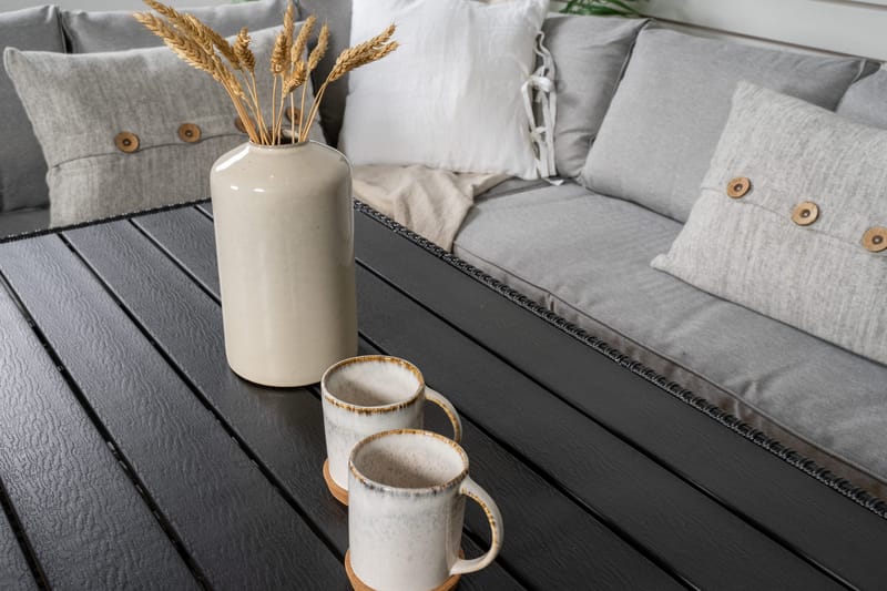 Bentwood Loungegruppe 5-seter - Svart/Grå - Hagemøbler & utemiljø - Loungemøbler - Loungegrupper