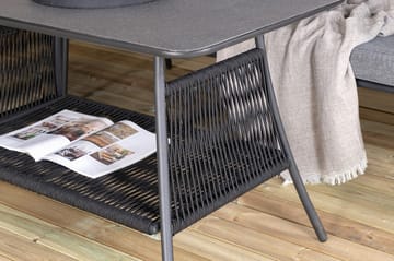 Berlin hjørneloungegruppe utendørs svart/grå - Venture Home - Hagemøbler & utemiljø - Loungemøbler - Loungegrupper