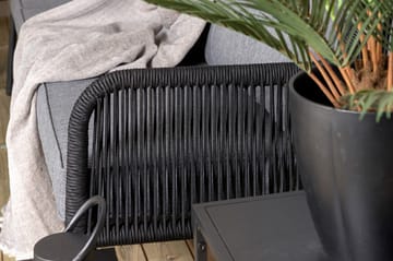 Berlin hjørneloungegruppe utendørs svart/grå - Venture Home - Hagemøbler & utemiljø - Loungemøbler - Loungegrupper