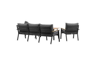 Brasilia Loungegruppe Svart - Venture Home - Hagemøbler & utemiljø - Loungemøbler - Loungegrupper