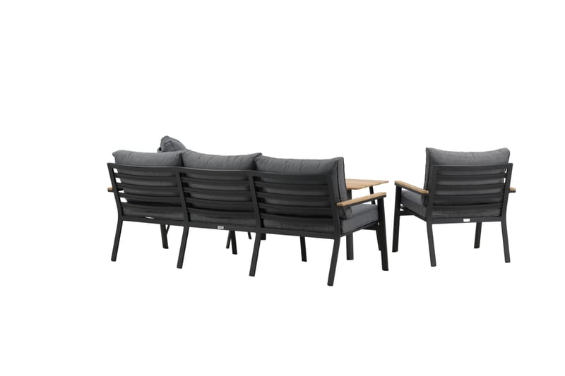 Brasilia Loungegruppe Svart - Venture Home - Hagemøbler & utemiljø - Loungemøbler - Loungegrupper