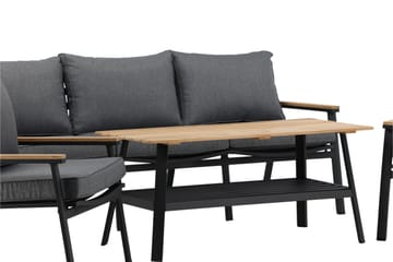 Brasilia Loungegruppe Svart - Venture Home - Hagemøbler & utemiljø - Loungemøbler - Loungegrupper