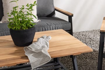 Brasilia Loungegruppe Svart - Venture Home - Hagemøbler & utemiljø - Loungemøbler - Loungegrupper