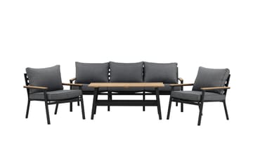 Brasilia Loungegruppe Svart - Venture Home - Hagemøbler & utemiljø - Loungemøbler - Loungegrupper