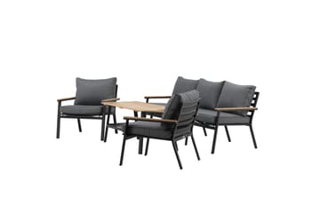 Brasilia Loungegruppe Svart - Venture Home - Hagemøbler & utemiljø - Loungemøbler - Loungegrupper