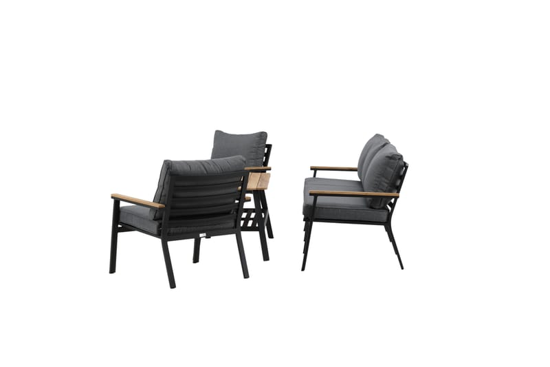 Brasilia Loungegruppe Svart - Venture Home - Hagemøbler & utemiljø - Loungemøbler - Loungegrupper