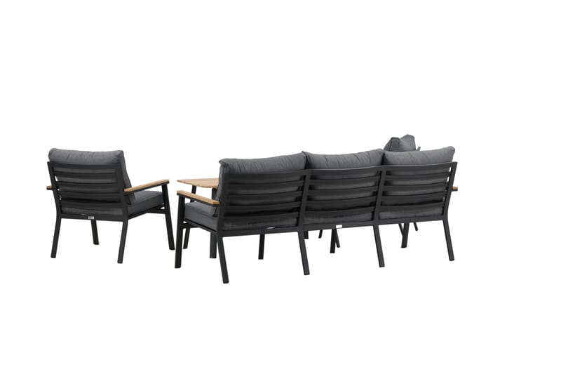 Brasilia Loungegruppe Svart - Venture Home - Hagemøbler & utemiljø - Loungemøbler - Loungegrupper